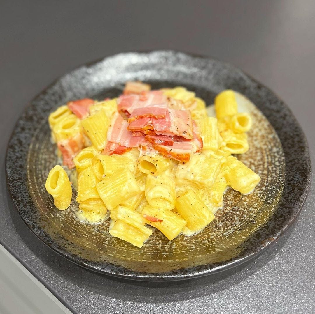 コストコのリガトーニカルボナーラ