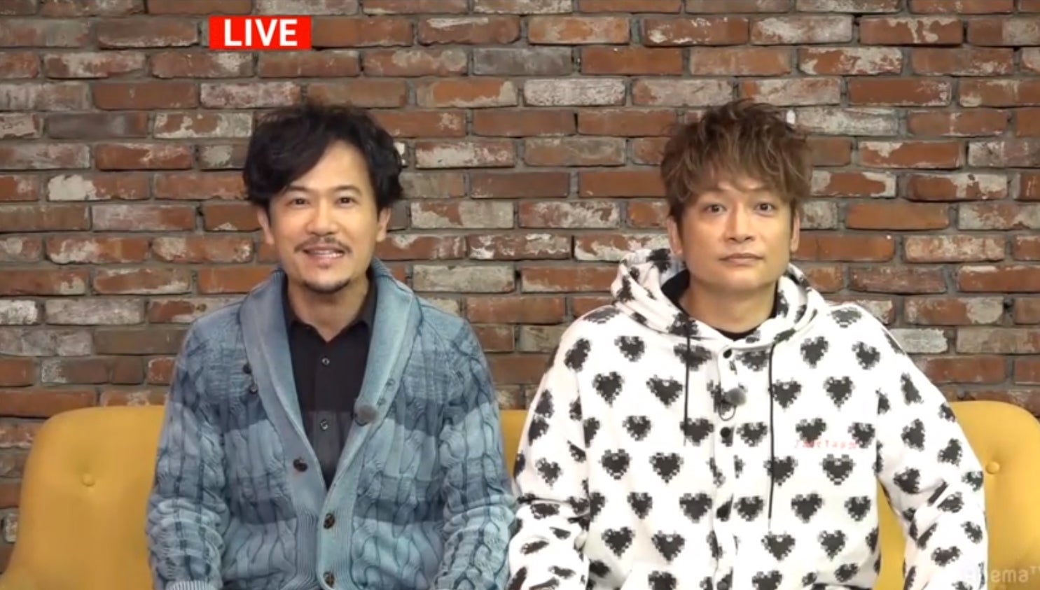 稲垣吾郎、香取慎吾（C）AbemaTV