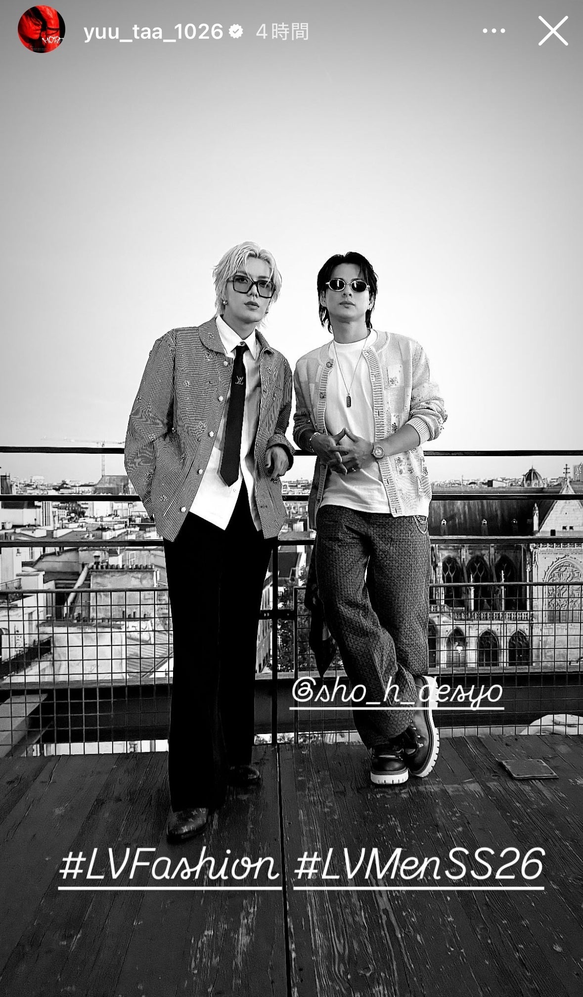 中本悠太 Instagramより