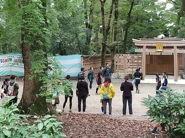 ラグビー、サッカーの神様　下鴨神社境内