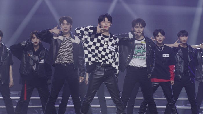 MINHYUNG、FUMA、JUNWON、NICHOLAS/『&AUDITION - The Howling -』第5話(C)HYBE LABELS JAPAN