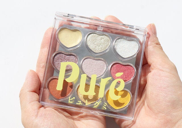 付録　ムック　ピュレグミ　コスメパレット　キラキラ　ラメ　グリッター　垢抜けメイク