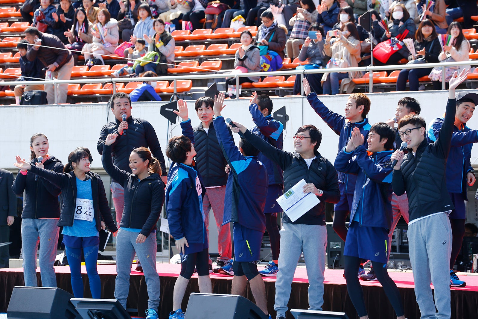 パラ駅伝の様子（提供写真）