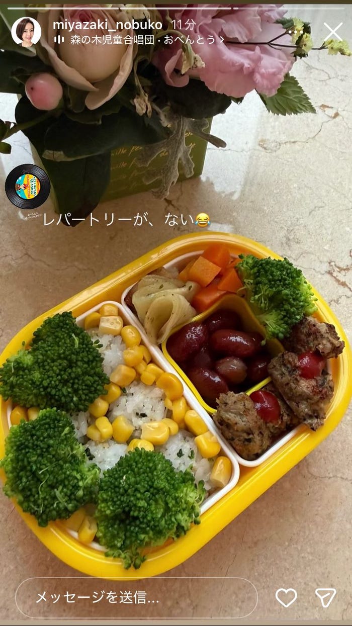 宮崎宣子Instagramストーリーズより