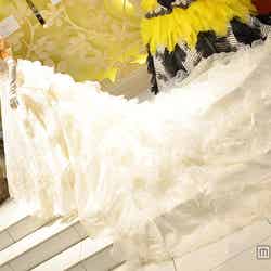 ロングトレーンが美しい純白ウェディングドレスで登場した小島瑠璃子