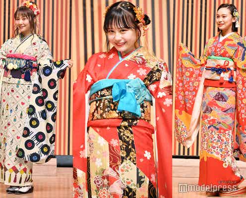 AKB48グループ成人式、個性光る振袖ファッションが可愛い HKT48村川緋杏は“竜宮城”がテーマ