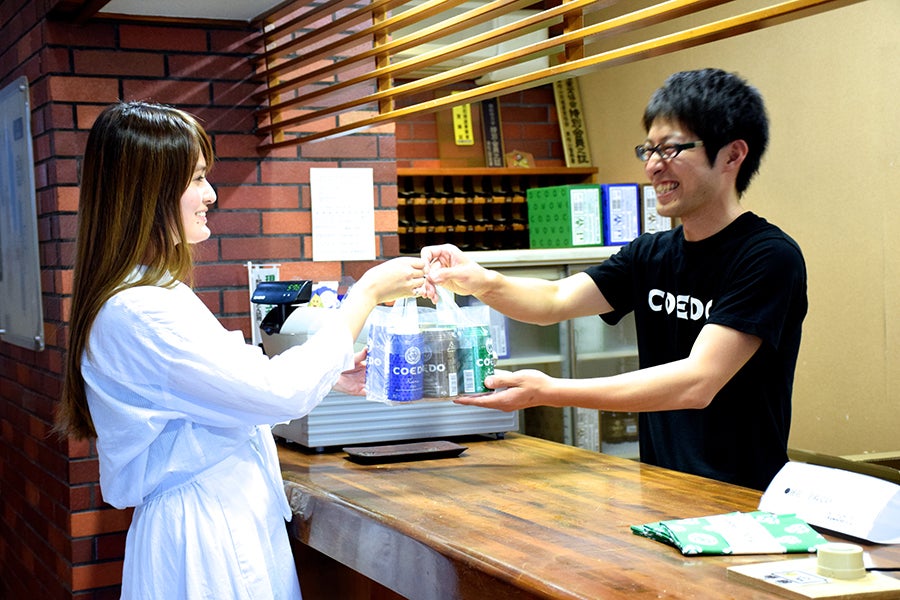 「コエドクラフトビール醸造所」お土産のショップ