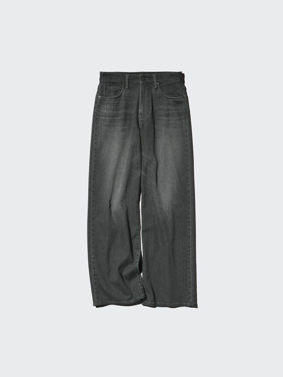 2026ユニクロ春大人女性おすすめEZYワイドストレートジーンズ