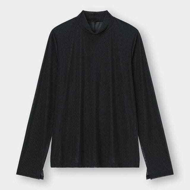 GUでおすすめの新作黒トップス