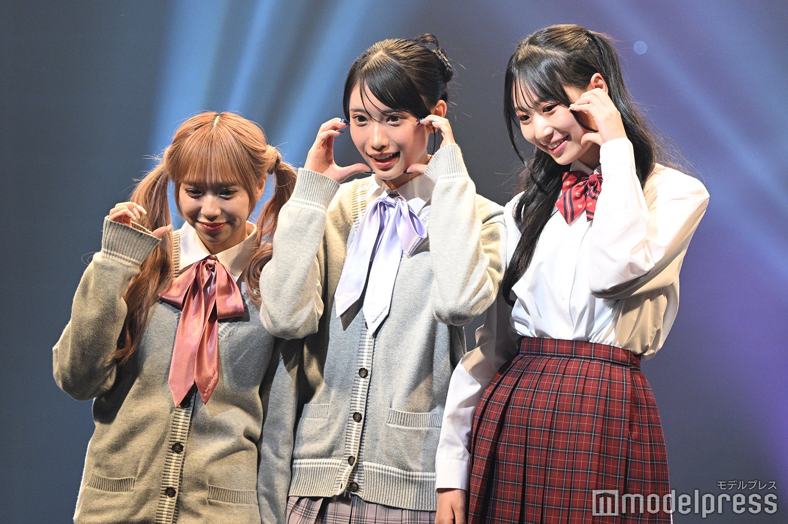 優音、れねぴ、百田汐里（C）モデルプレス