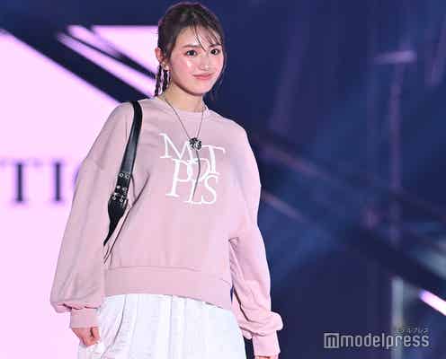 香音、美脚際立つミニスカコーデ ピンク×レースで春らしさ満点【TGC2025S/S】