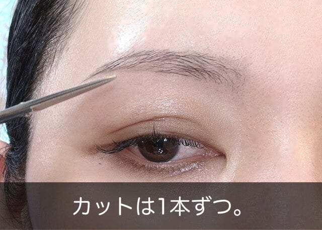 眉メイク カットは1本ずつ 眉メイク カットは1本ずつ