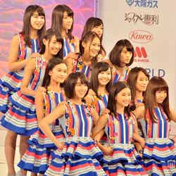 「第14回全日本国民的美少女コンテスト」本選大会でライブパフォーマンスを行ったX21