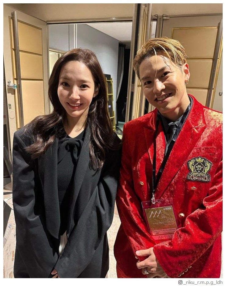 THE RAMPAGE・RIKU、パク・ミニョンとの“夢の2ショット”公開「眩しすぎる」「貴重な1枚」の声