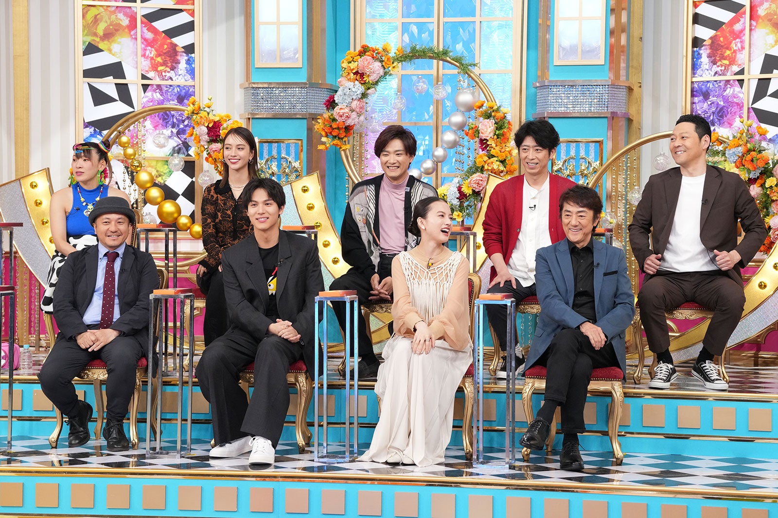 （上段左から）フワちゃん、滝沢カレン、井上芳雄、後藤輝基、東野幸治（下段左から）白石和彌、中川大志、清原果耶、市村正親（C）日本テレビ