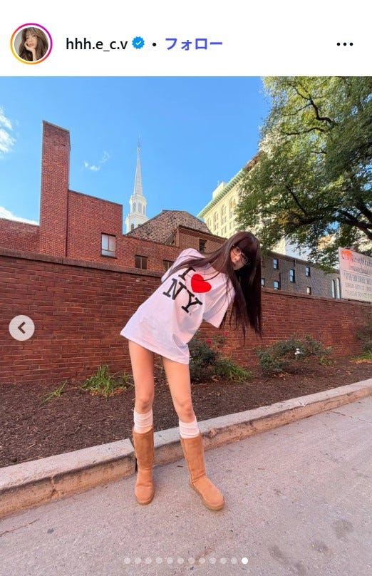 HONG EUNCHAE Instagramより