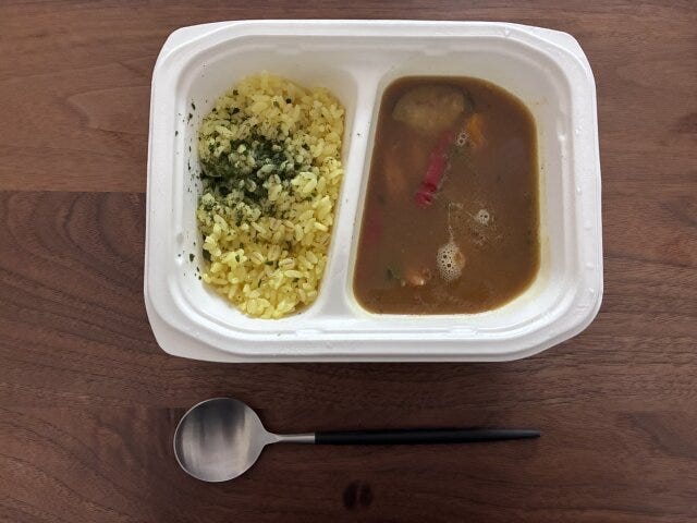 ニップン　いまどきごはん　彩りスープカレー実食レポ②