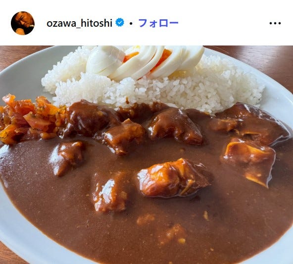 小沢仁志Instagramより