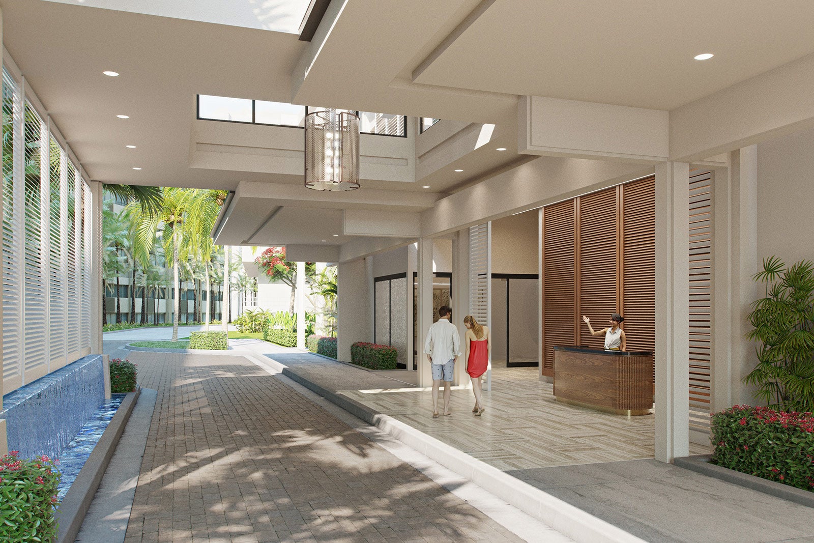 エントランス完成イメージ／画像提供：ハレクラニ・コーポレーション