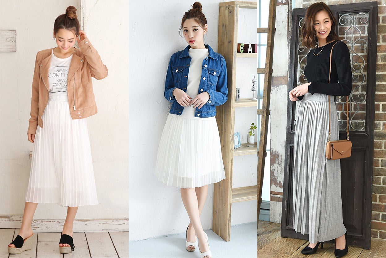 2016年春物トレンド！プリーツで作る大人可愛いコーディネート