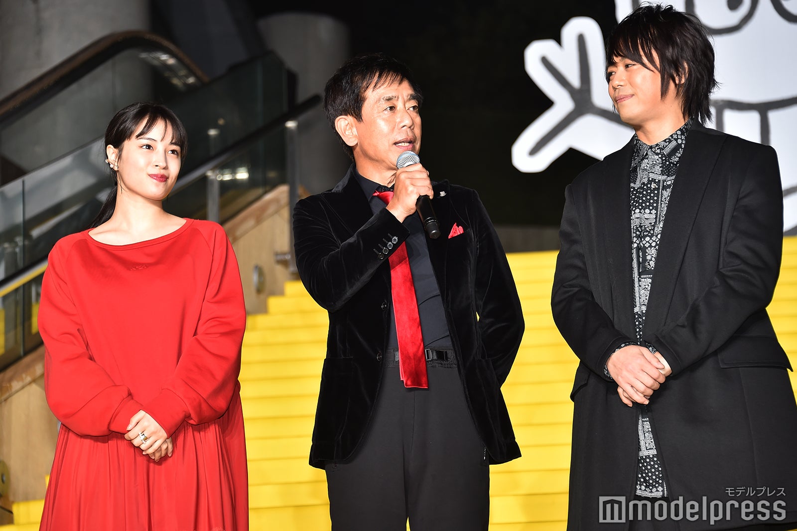 広瀬すず、栗田貫一、浪川大輔（C）モデルプレス