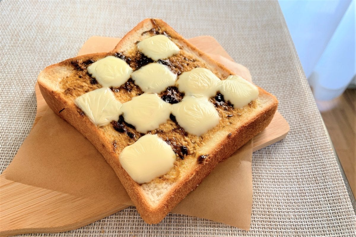 海苔佃煮チーズトースト