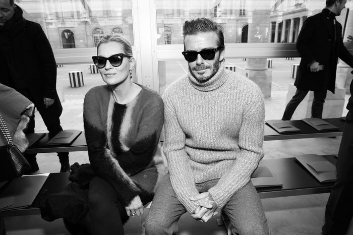 ケイト・モス、デビッド・ベッカム(C)LOUIS VUITTON