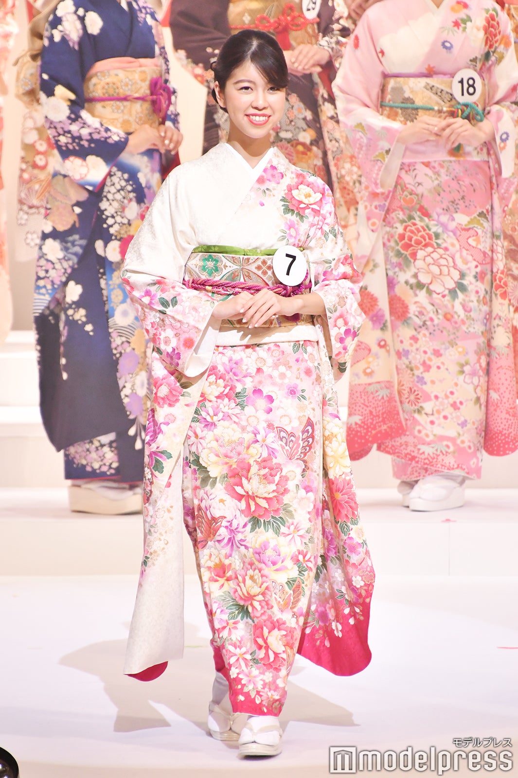 着物審査の様子／「2020ミス・インターナショナル日本代表選出大会」（C）モデルプレス