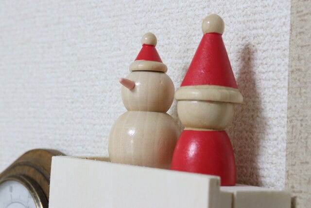 ダイソー ミニチュアウッドオブジェ(ナチュラル) ダイソーのクリスマス用ミニチュアウッドオブジェ(ナチュラル)