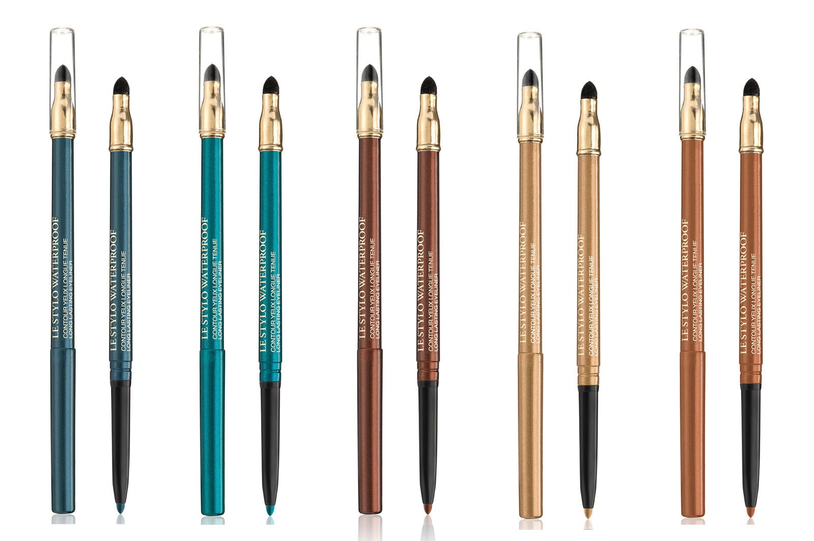 左から、06.TEMPO MEDITER ANÉEN、07.REFLET COBALT、08.BRUN FRIVOLE、09.OR BOHÊME、10.BRONZE FOLIE／画像提供：ランコム