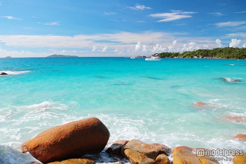 透明度抜群のセーシェルの海