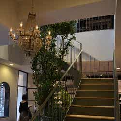 2階のカフェ部分に通ずる階段