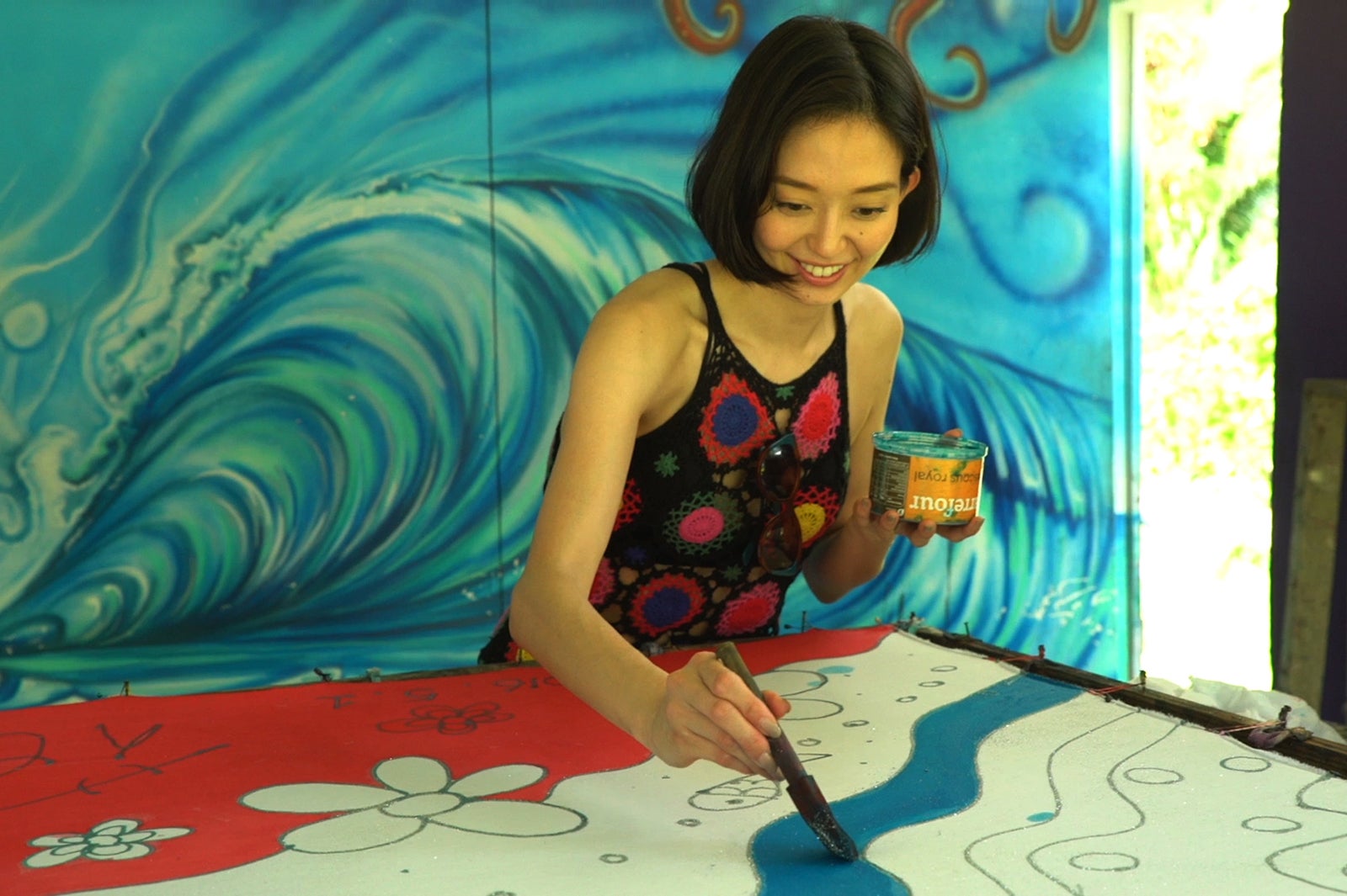 モーレア島での松島花／画像提供：BS朝日