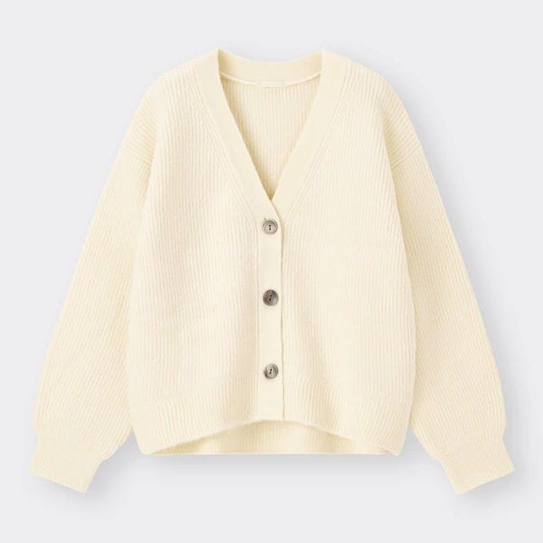 パフィータッチパフスリーブカーディガン GU レディース アイテム おすすめ オススメ プチプラ コスパ 高見え おしゃれ オシャレ お洒落 2022 冬 セール 新春セール 値下げ トップス カーディガン カーデ パフィータッチ ニットカーデ