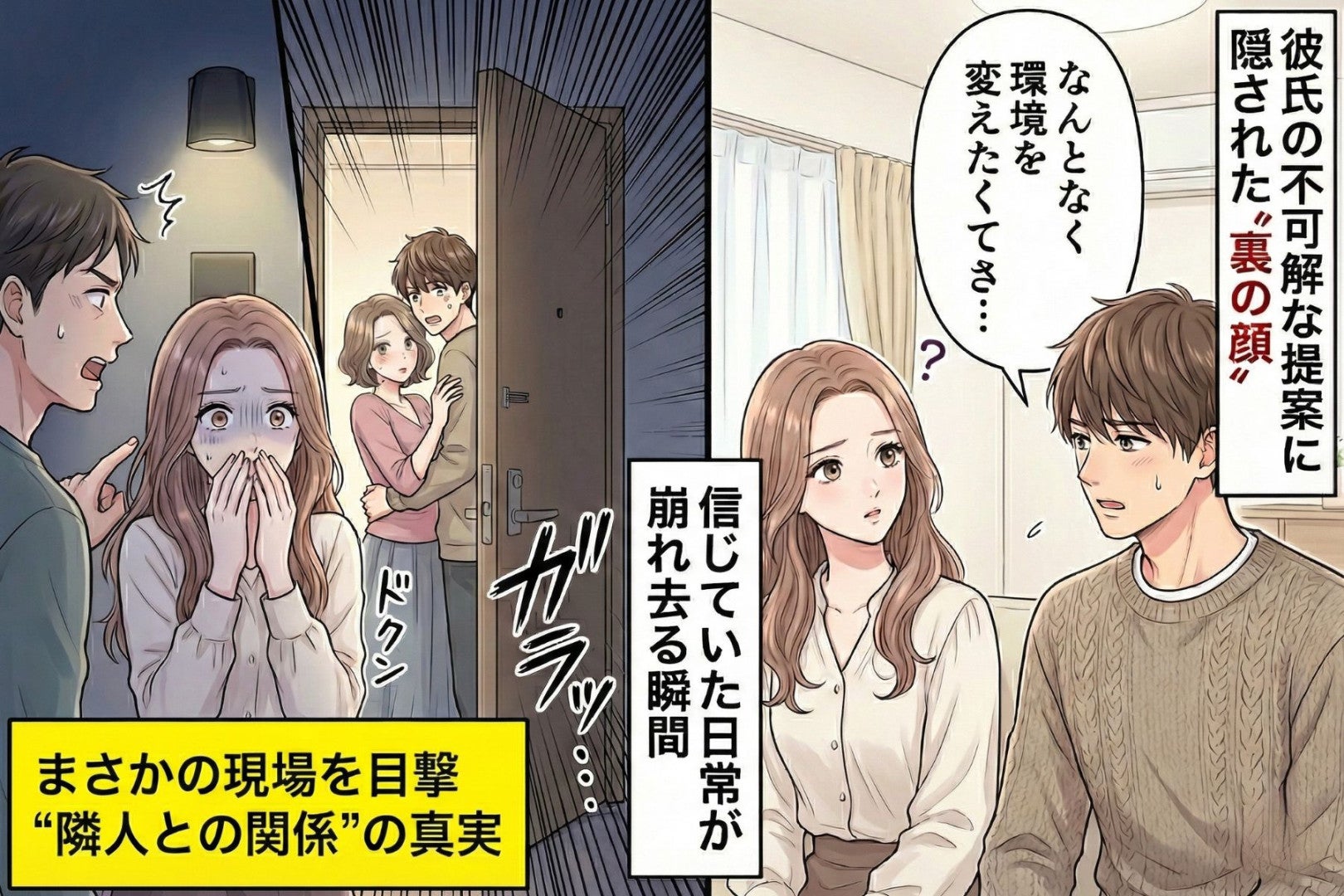 彼が急に引っ越したいと言い出した→理由が"隣人との関係"で、私は言葉を失った