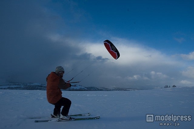 スキーヤーでも可能／photo by GrandValley-Dave