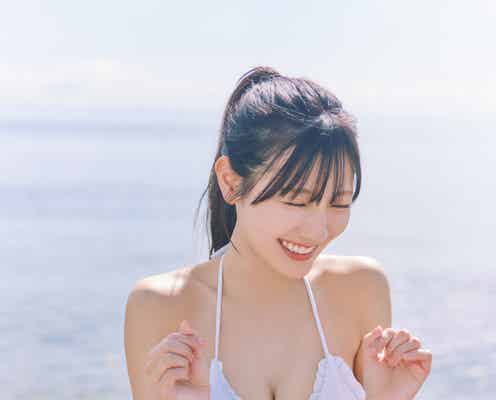 日向坂46河田陽菜、爽やかビキニカット解禁 ビーチで抜群プロポーション輝く