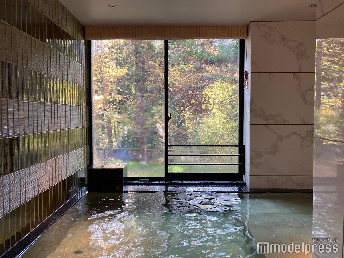 日差しと抜けの景色が気持ち良い客室風呂（C）モデルプレス