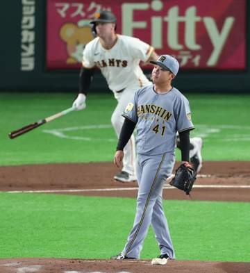 阪神・村上“神話崩壊”で快記録ならず 6回3失点7Kもまさかの2被弾に沈む