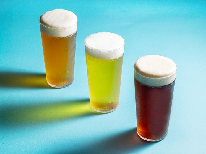 鎌倉のブルワリーから直送される鎌倉ビール3種（月＜アルト＞、星＜ペールエール＞、夏のシーズナルビール）が飲み放題で楽しめます（画像はイメージ、画像提供：そごう横浜店）