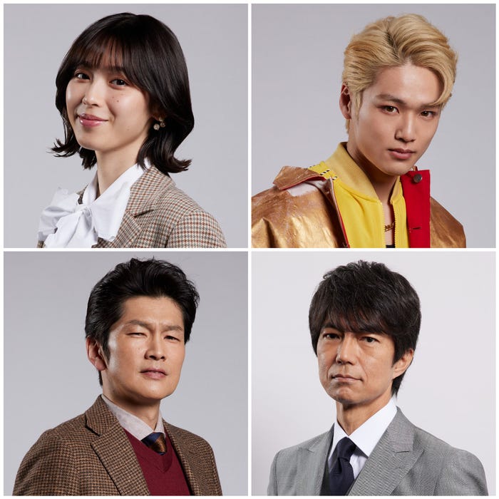 (左上から時計回りに)白石聖、中川大輔、仲村トオル、丸山智己(C)カンテレ