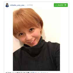 金髪ショートヘアを披露したAAA・宇野実彩子／Instagramより【モデルプレス】