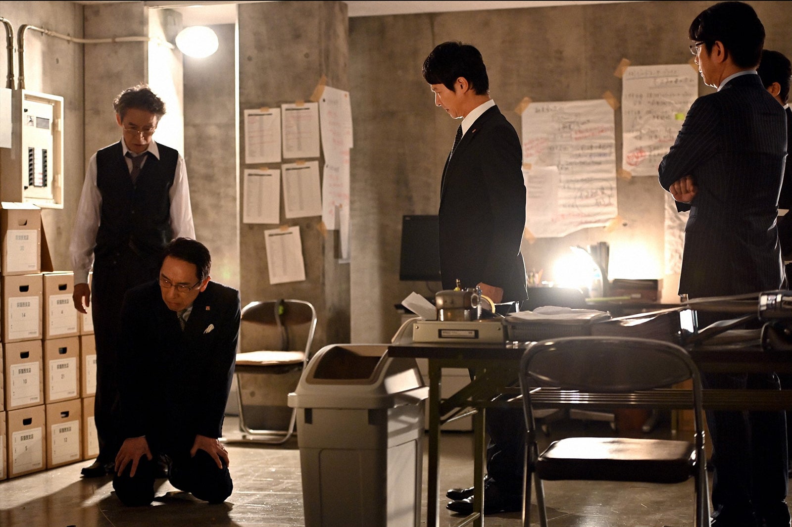 浅野和之、段田安則、堺雅人、及川光博／「半沢直樹」第9話より（C）TBS