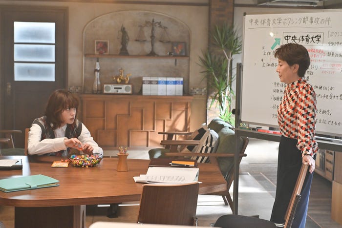 (左から)平手友梨奈、戸田恵子「うちの弁護士は手がかかる」第5話より(C)フジテレビ