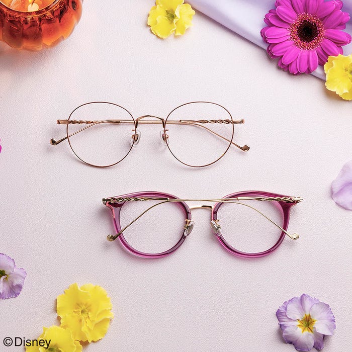 「白雪姫」&「ラプンツェル」のアイウェア(提供写真)