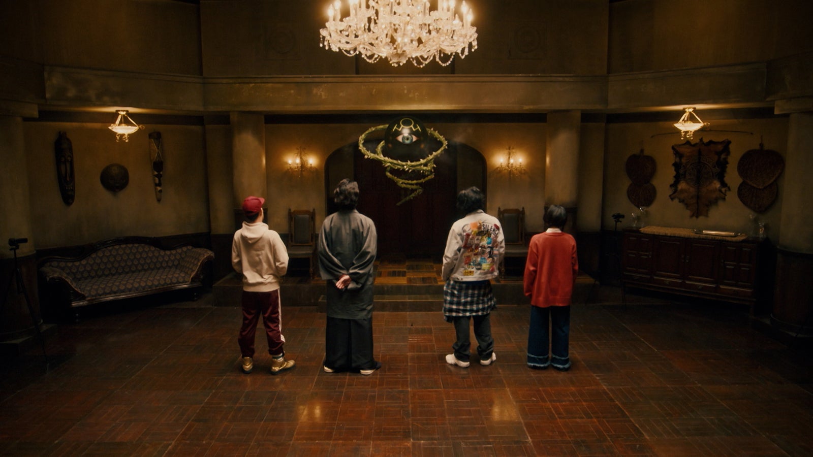 坂口涼太郎、増田昇太、竜星涼、古川琴音「ACMA：GAME アクマゲーム」第8話より（C）日本テレビ