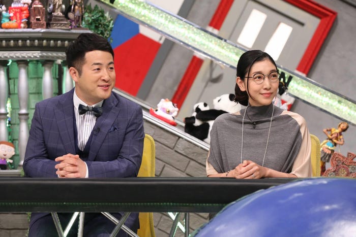 水田信二(和牛)、安藤サクラ/画像提供:フジテレビ