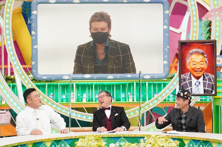 （モニター内）新庄剛志（下段左から）山崎弘也、徳光和夫、佐藤隆太（C）フジテレビ