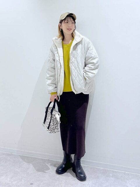 2025冬グローバルワークリバーシブルキルトブルゾン