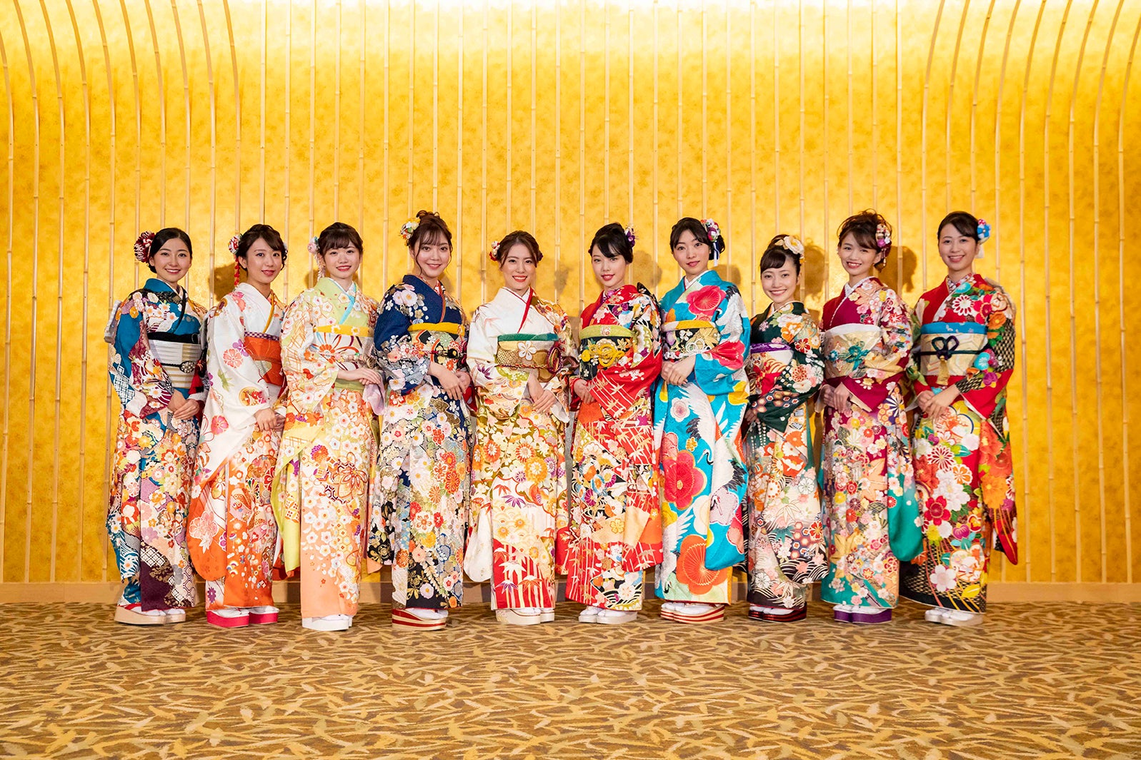 歌倉千登星さん、中村美紅さん、本田依里佳さん、野島詩織さん、松田絵里沙さん、牧村里奈さん、橘穂奈美さん、末井櫻子さん、三関紗彩さん、梶愛海さん（提供画像）